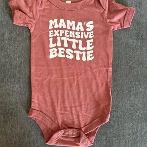 Bella Canvas Mauve Bodysuit - Mama's Expensive Little Bestie